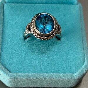 Beautiful blue topaz ring